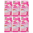 6 Pack x Floral Scent Toilet Cleaning Gel - 60 Days - 6 Dispensers (84 Gel Stamps), 1.61oz
