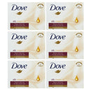 6 Count x Dove Silk Cream Oil Beauty Bar Soap Silky Smooth, 3.17oz