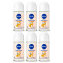 6 Pack x Nivea Hijab Active Bright & Dry HALAL 48H Roll-On, 1.7oz (50ml)