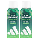 2 Pack x Adidas Vibes Full Recharge Cedar Leaf & Clary Sage Body Spray, 5oz.