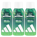 3 Pack x Adidas Vibes Full Recharge Cedar Leaf & Clary Sage Body Spray, 5oz.