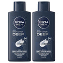 2 Pack x Nivea Men Deep MaxxTech 48 Hour Triple Moisture Boost Lotion, 13.5oz