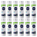 12 Count x Nivea Men Sensitive Shaving Gel Instant Protection, 6.76oz (200ml)