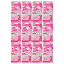 12 Pack x Floral Scent Toilet Cleaning Gel - 60 Days - 12 Dispensers (168 Gel Stamps), 1.61oz