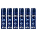 6 Pack x Nivea Men Cool Kick Quick Dry 72 Hour Deodorant Spray, 5oz. (150ml)