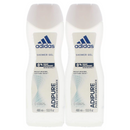 2 Pack x Adidas Adipure Pure Performance Shower Gel, 13.5oz (400ml)