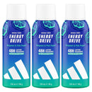 3 Pack x Adidas Vibes Energy Drive Bergamot & Pink Pepper Body Spray, 5oz.