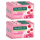 6 Count x Palmolive Soft & Moisture Rose Petals Cherries, 80g Each