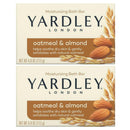 2 Count x Yardley London Oatmeal & Almond Moisturizing Bath Bar Soap, 4.0 oz Each