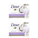 2 Count x Dove Relaxing Beauty Bar Coconut Milk & Jasmine, 3.17oz