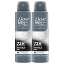 2 Pack x Dove Men Invisible Dry 72H Anti-Perspirant Deodorant Spray, 5oz