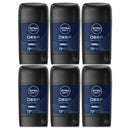 6 Pack x Nivea Men Deep Darkwood MaxxTech Anti-Perspirant Deodorant, 1.7oz
