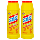 2 Pack x S.O.S Original Scent w/ Clorox Bleach Powder Cleanser, 21 oz (595g)
