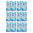 12 Pack x Ocean Scent Toilet Cleaning Gel - 60 Days - 12 Dispensers (168 Gel Stamps), 1.61oz