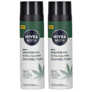 2 Count x Nivea Men Sensitive Pro Ultra-Calming Shaving Foam, 6.76oz (200ml)