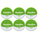 6 Pack x Vaseline Aloe Lip Therapy Tin - Soothes Dry Lips, 20g (0.17oz)