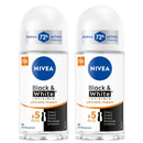 2 Pack x Nivea Black & White Invisible Ultimate Impact 72H Roll-On, 1.7oz