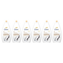 6 Pack x Dove Calming Caring Bath Shea Butter & Vanilla Scent 15.2oz (450ml)