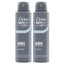 2 Pack x Dove Men Classic 48H Anti-Perspirant Deodorant Spray, 5oz (150ml)