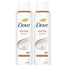 2 Pack x Dove Vanilla Scent 48H Anti-Perspirant Deodorant Spray, 5oz (150ml)