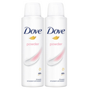 2 Pack x Dove Powder Anti-Perspirant Deodorant Body Spray, 5oz. (150ml)