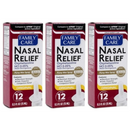 Original Nasal Relief Medicated Pump Mist Spray by Family Care .5oz (Pack of 3)
