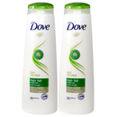 2 Pack x Dove Hair Fall Rescue Shampoo - Nourishment For Weak Hair, 13.5oz