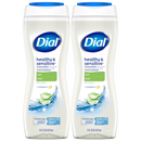 2 Pack x Dial Healthy & Sensitive Aloe + Vit E Hypoallergenic Body Wash 16oz