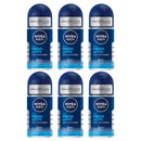 6 Pack x Nivea Men Fresh Active 72H Anti-Perspirant Roll-On, 1.7oz (50ml)
