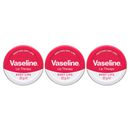 3 Pack x Vaseline Rosy Lips Lip Therapy Tin - Soothes Dry Lips, 20g (0.17oz)