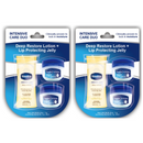 2 Pack x Vaseline 3 Piece Intensive Care Duo = 2 x Lotion + 4 x Lip Jelly