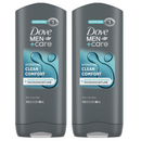 2 Count x Dove Hydrating Clean Comfort Body, Face, & Hair Wash, 13.52oz 400ml