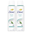 2 Pack x Dove Fresh Care 48H Anti-Perspirant Deodorant Spray, 5oz. (150ml)