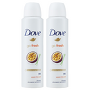 2 Pack x Dove Go Fresh Passion Fruit Scent Deodorant Body Spray, 5oz (150ml)