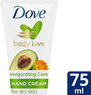 Dove Invigorating Care Hand Cream w/ Avocado Oil & Calendula, 75ml