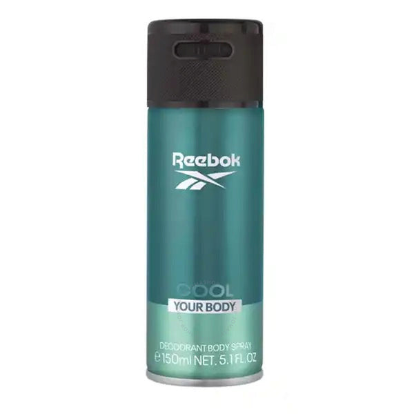 Reebok Cool Your Body Spray Deodorant Body Spray, 5.1 fl oz (150ml)