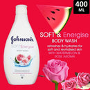 Johnson's Soft & Energise Body Wash w/ Watermelon & Rose, 13.52oz