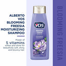 Alberto VO5 Blooming Freesia w/ Aloe Vera Shampoo, 12.5 oz. (370ml) (Pack of 3)