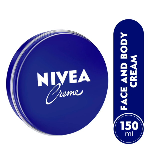 Nivea Cream Tin - Body, Face, and Hand Care, 150ml (Pack of 3)