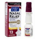Original Nasal Relief Medicated Pump Mist Spray by Family Care .5oz