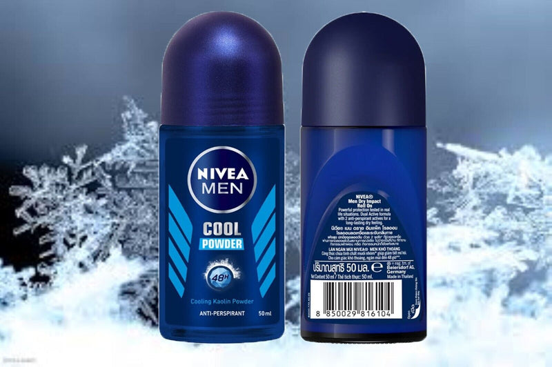 Nivea Men Cool Powder Anti-Perspirant Deodorant, 1.7oz (Pack of 6)