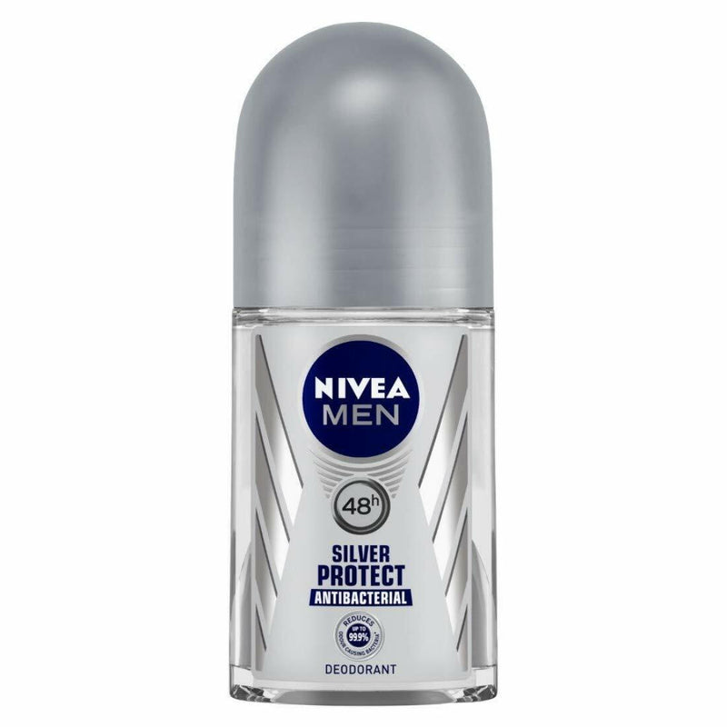 Nivea Men Silver Protect Antibacterial Deodorant, 1.7oz (Pack of 3)