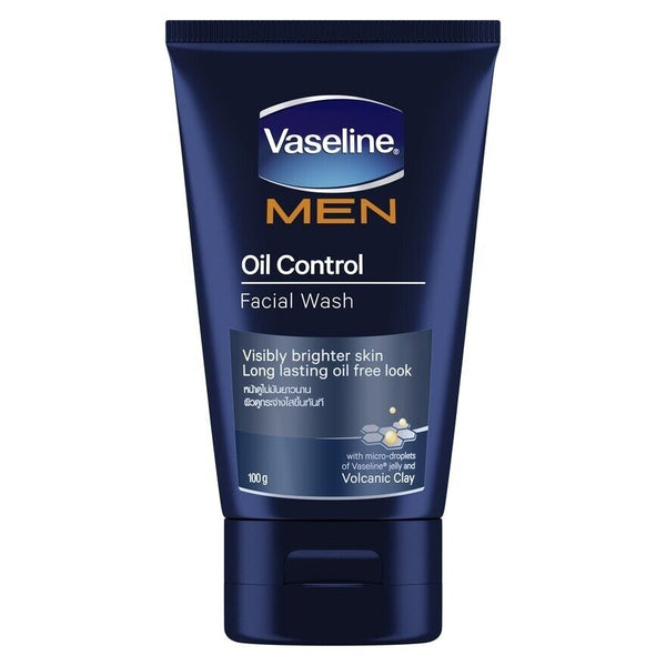 Vaseline Men Oil Control Facial Wash Volcanic Clay, 100g