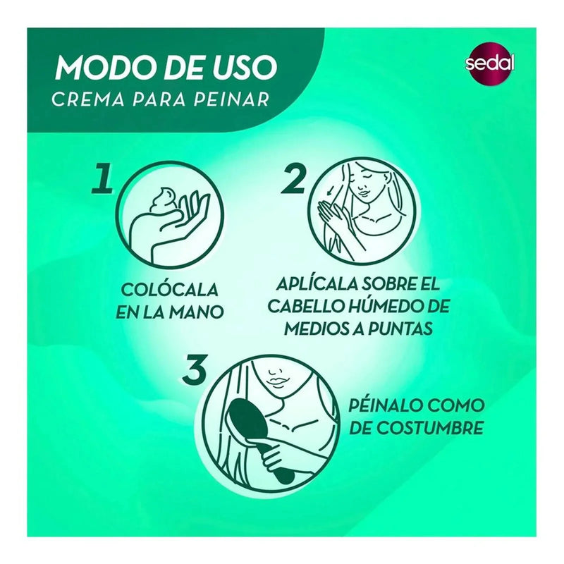 Sedal Rizos Definidos Crema Para Peinar, 300ml (10.15oz.)