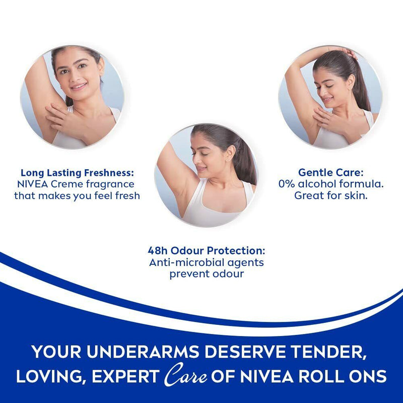 Nivea Protect & Care Roll-On Deodorant, 1.7oz (50ml)