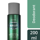 Brut Original Deodorant Spray Efficacite Longue Duree, 200ml (Pack of 3)