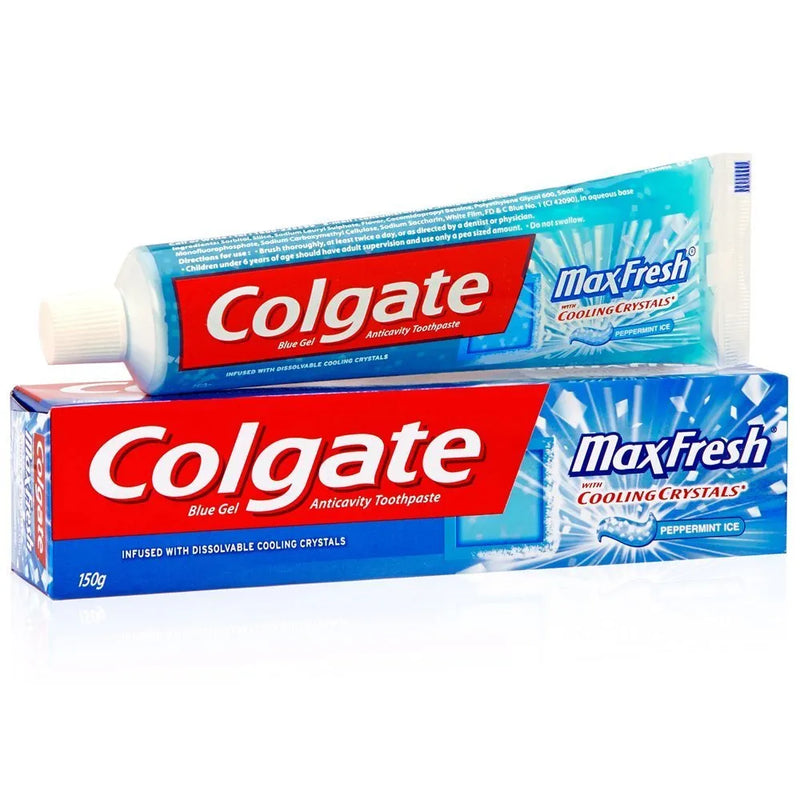 Colgate MaxFresh Peppermint Ice Toothpaste, 8.0oz (225g) (Pack of 2)