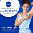 Nivea Whitening Sensitive Roll-On Deodorant, 1.7oz (50ml) (Pack of 12)