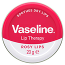 Vaseline Rosy Lips Lip Therapy Tin - Soothes Dry Lips, 20g (0.17oz)