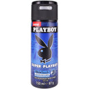 Super Playboy by Playboy 24 Hour Men Deodorant Body Spray, 5.0oz